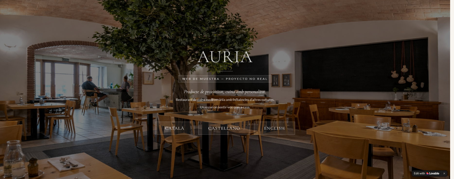 Captura real de la web AURIA
